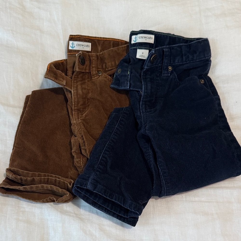 J. Crew Kids Corduroy Pants - Brown and Navy size 6